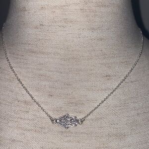 JULES SMITH Silver Hamsa Pendant Necklace NWT